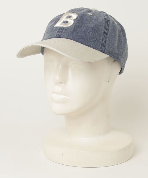 FREAK'S STORE(フリークスストア)の「BIG BABY ICE CREAM × FREAK'S STORE/ビッグベイビーアイスクリーム 別注 B刺繍CAP/B刺繍 キャップ(キャップ・レディース・ワインレッド/ネイビー/ホワイト/ブルー・ONE SIZE)」の3枚目の写真