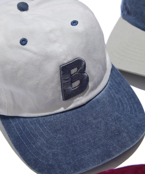 FREAK'S STORE(フリークスストア)の「BIG BABY ICE CREAM × FREAK'S STORE/ビッグベイビーアイスクリーム 別注 B刺繍CAP/B刺繍 キャップ(キャップ・レディース・ワインレッド/ネイビー/ホワイト/ブルー・ONE SIZE)」の21枚目の写真