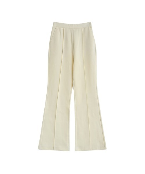 Re:EDIT（リエディ）の「[2025AW COLLECTION][低身長/高身長/大きいサイズ有][イージーケア]ストレッチポンチキックフレアパンツ（その他パンツ・レディース・ブラック/アイボリー/チャコールグレー・SHORT/MEDIUM/TALL/LARGE/X-LARGE）」の10枚目の写真