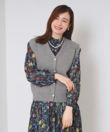 ITS'DEMO | 【手洗い可】Vネックニットジレ(ニット/セーター)