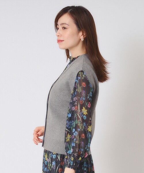 ITS'DEMO（イッツデモ）の「【手洗い可】Vネックニットジレ（ニット/セーター・レディース・アイボリー/チャコールグレー/ブラック・00）」の20枚目の写真