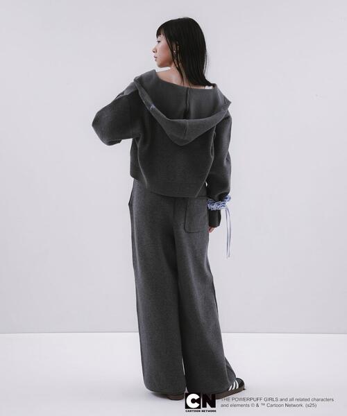 SENSE OF PLACE by URBAN RESEARCH(センスオブプレイスバイアーバンリサーチ)の「『別注』PPG / SENSE OF PLACE ZIPニットパーカー(ニット/セーター・レディース・グレー/チャコールグレー・ONE)」の20枚目の写真