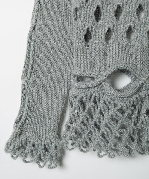 leinwande（ラインヴァンド）の「Cable&Dot Mohair Sweater（ニット/セーター・レディース・ホワイト/ブラック/グレー/ブルー・ONE SIZE）」の17枚目の写真