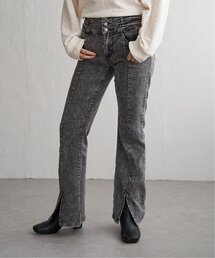 VENCEEXCHANGE | ハイウエストセンタースリットデニム(デニムパンツ)