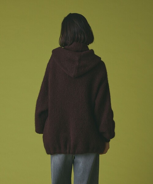 GRACE CLASS(グレースクラス)の「ストールアルパカカーディガン(カーディガン/ボレロ・レディース・ホワイト/ブラウン・36)」の4枚目の写真