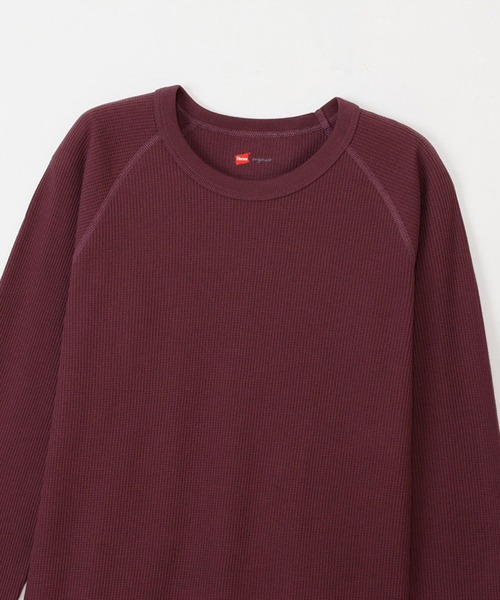 HANES(ヘインズ)の「【Hanes】ワッフルクルーネック セットアップ対応 HW4-C501(Tシャツ/カットソー・レディース・グレー/ホワイト/レッド・FREE)」の20枚目の写真