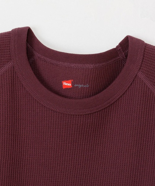 HANES(ヘインズ)の「【Hanes】ワッフルクルーネック セットアップ対応 HW4-C501(Tシャツ/カットソー・レディース・グレー/ホワイト/レッド・FREE)」の21枚目の写真