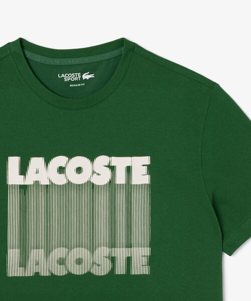 LACOSTE(ラコステ)の「グラフィカルブランドネームロゴウルトラドライTシャツ(Tシャツ/カットソー・メンズ・ライトブルー/グリーン・3/4/5)」の6枚目の写真