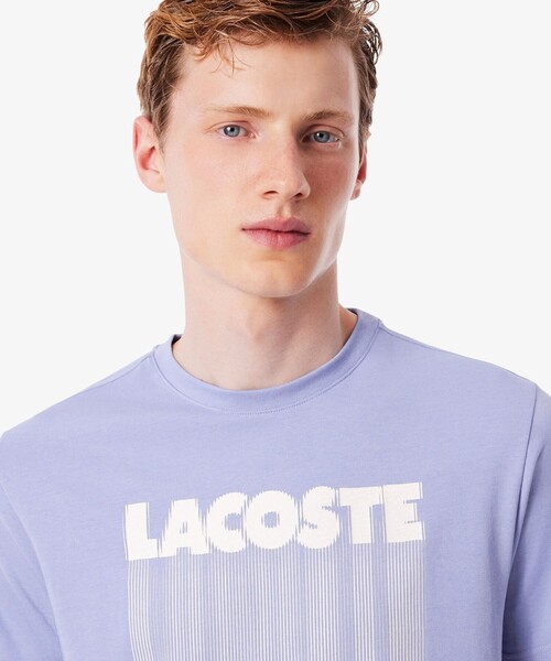 LACOSTE(ラコステ)の「グラフィカルブランドネームロゴウルトラドライTシャツ(Tシャツ/カットソー・メンズ・ライトブルー/グリーン・3/4/5)」の11枚目の写真