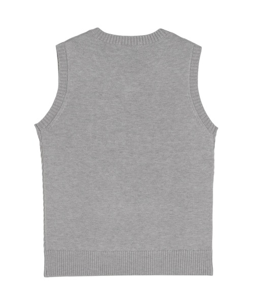 TOKYO SHIRTS（トウキョウシャツ）の「アンチピリング Vネック ベスト（ベスト・レディース・グレー/ネイビー/エンジ・M/L/LL）」の5枚目の写真