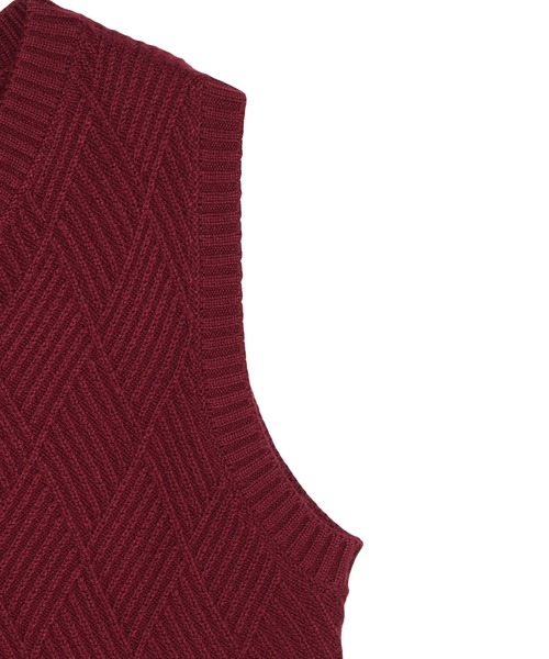 TOKYO SHIRTS（トウキョウシャツ）の「アンチピリング Vネック ベスト（ベスト・レディース・グレー/ネイビー/エンジ・M/L/LL）」の17枚目の写真