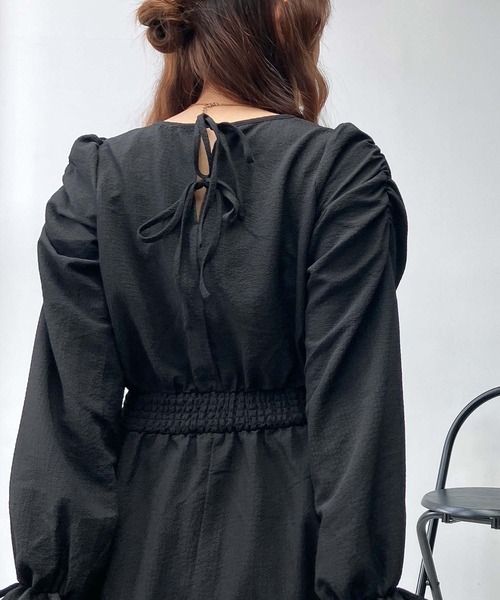 AS KNOW AS plus（アズノゥアズプラス）の「♪パワショルキラ釦ワンピース（ワンピース・レディース・グレー系/アイボリー系/ブラック系・FREE）」の20枚目の写真