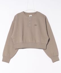 VANS（バンズ）の「VANS ヴァンズ W Henley neck SWT スウェットクルー 125K3042500 SAGE（スウェット・レディース）」