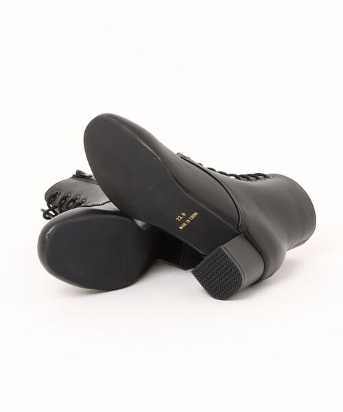 Catherine Cottage（キャサリンコテージ）の「レースアップヒールブーツ（5cmヒール）（ブーツ・キッズ・ブラック/ベージュ・25/24/23）」の8枚目の写真