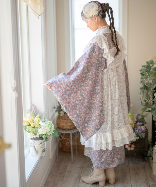 Catherine Cottage（キャサリンコテージ）の「レースアップヒールブーツ（5cmヒール）（ブーツ・キッズ・ブラック/ベージュ・25/24/23）」の10枚目の写真