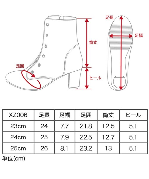 Catherine Cottage（キャサリンコテージ）の「レースアップヒールブーツ（5cmヒール）（ブーツ・キッズ・ブラック/ベージュ・25/24/23）」の11枚目の写真
