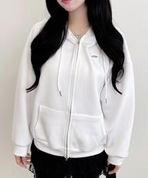 パーカー（ホワイト/白色系・ジップアップ）ファッション通販