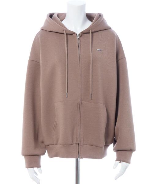 INGNI（イング）の「プレート付ダブルジップダンボールパーカー（パーカー・レディース・オフホワイト/グレー/ブラック/モカ・M）」の13枚目の写真