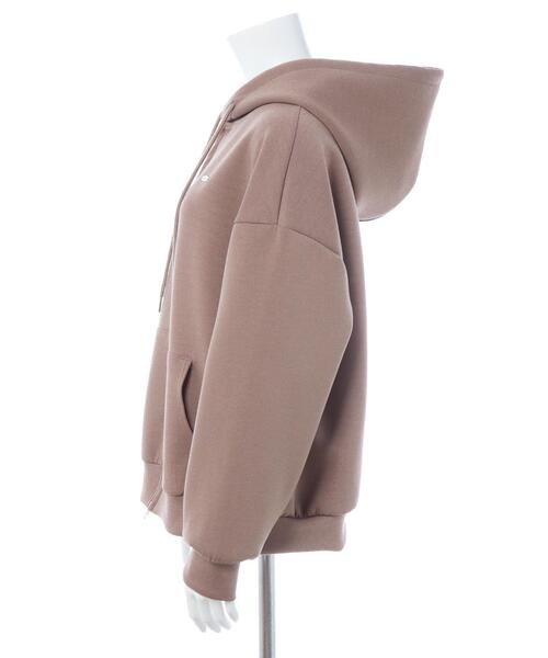 INGNI（イング）の「プレート付ダブルジップダンボールパーカー（パーカー・レディース・オフホワイト/グレー/ブラック/モカ・M）」の14枚目の写真