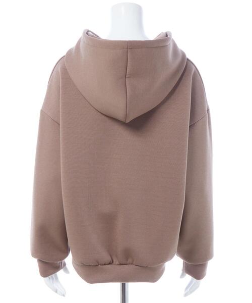 INGNI（イング）の「プレート付ダブルジップダンボールパーカー（パーカー・レディース・オフホワイト/グレー/ブラック/モカ・M）」の15枚目の写真