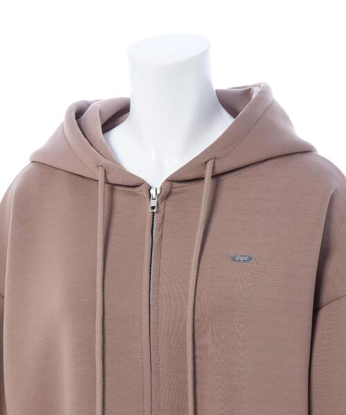 INGNI（イング）の「プレート付ダブルジップダンボールパーカー（パーカー・レディース・オフホワイト/グレー/ブラック/モカ・M）」の16枚目の写真