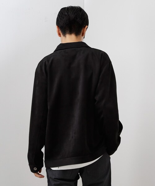 THE SHOP TK （ザ ショップ ティーケー ）の「フェイクスエードジップブルゾン【手洗いOK】（ブルゾン・メンズ・ダークブラウン/ブラック・04/03/02）」の17枚目の写真