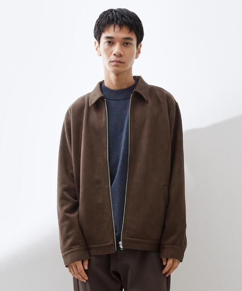 セール】フェイクスエードジップブルゾン【手洗いOK】（ブルゾン