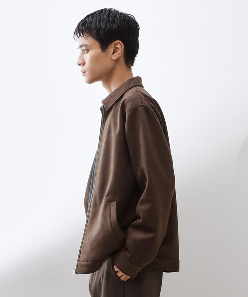 セール】フェイクスエードジップブルゾン【手洗いOK】（ブルゾン