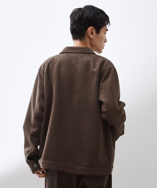 セール】フェイクスエードジップブルゾン【手洗いOK】（ブルゾン