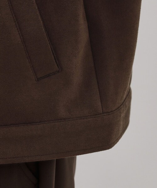 THE SHOP TK （ザ ショップ ティーケー ）の「フェイクスエードジップブルゾン【手洗いOK】（ブルゾン・メンズ・ダークブラウン/ブラック・04/03/02）」の7枚目の写真