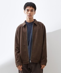 THE SHOP TK （ザ ショップ ティーケー ）の「フェイクスエードジップブルゾン【手洗いOK】（ブルゾン）」