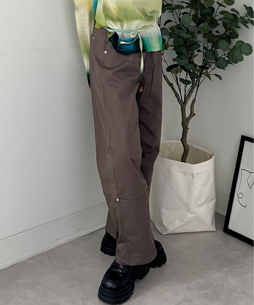 ZOZOMARKET（ゾゾマーケット）の「ZOZOMARKET by tomoka - ペインターミリタリーカーブパンツ（チノパンツ・レディース・ブラウン・マルチサイズ）」の11枚目の写真