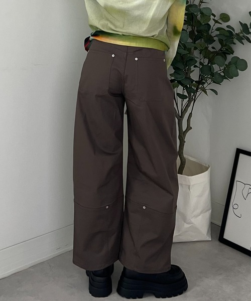 ZOZOMARKET（ゾゾマーケット）の「ZOZOMARKET by tomoka - ペインターミリタリーカーブパンツ（チノパンツ・レディース・ブラウン・マルチサイズ）」の12枚目の写真