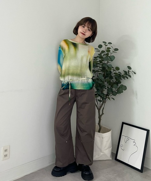 ZOZOMARKET（ゾゾマーケット）の「ZOZOMARKET by tomoka - ペインターミリタリーカーブパンツ（チノパンツ・レディース・ブラウン・マルチサイズ）」の14枚目の写真