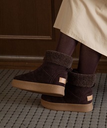 Minnetonka（ミネトンカ）の「MINNETONKA ミネトンカ /  25M04 厚底フロントジップボアブーツ（ブーツ）」