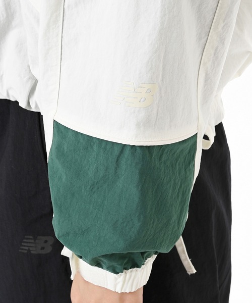 NEW BALANCE（ニューバランス）の「フーデットタスランジャケット（ブルゾン・レディース・ダークグレー/オフホワイト・SMALL/MEDIUM/LARGE）」の9枚目の写真