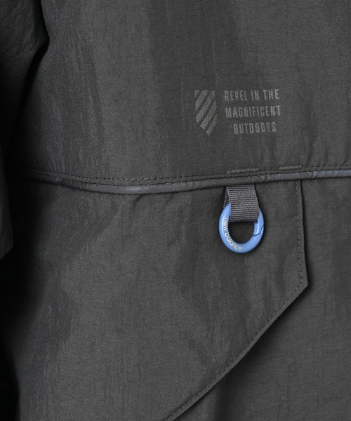 NEW BALANCE（ニューバランス）の「フーデットタスランジャケット（ブルゾン・レディース・ダークグレー/オフホワイト・SMALL/MEDIUM/LARGE）」の18枚目の写真