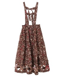 【高級】PINK HOUSE スカート フリル ホワイト 紫 花柄 総柄 日本製 高級】PINK HOUSE スカート フリル ホワイト 紫 花柄 総柄 日本