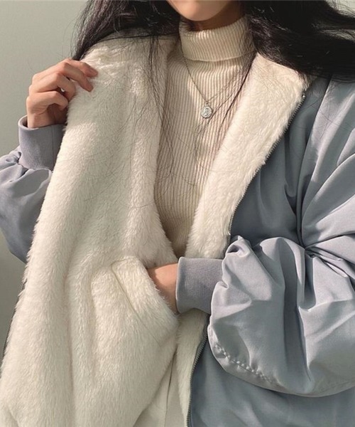 SPIGA（スピーガ）の「ﾘﾊﾞｰｼﾌﾞﾙﾌｰﾃﾞｨｼﾞｬｹｯﾄ（その他アウター・レディース・ブラック/ブルー/ホワイト・SMALL/MEDIUM/LARGE/X-LARGE）」の9枚目の写真