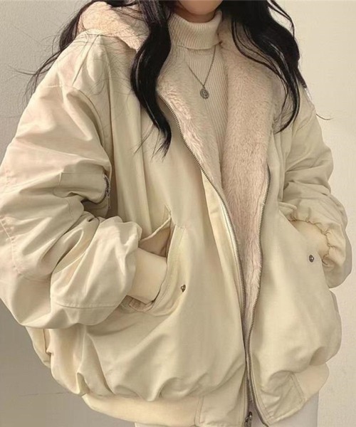 SPIGA（スピーガ）の「ﾘﾊﾞｰｼﾌﾞﾙﾌｰﾃﾞｨｼﾞｬｹｯﾄ（その他アウター・レディース・ブラック/ブルー/ホワイト・SMALL/MEDIUM/LARGE/X-LARGE）」の11枚目の写真