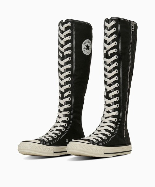 CONVERSE　23cm ロングブーツ　オールスター　レースアップ　黒　希少 CONVERSE/コンバース レディース スニーカー ブーツ ロング AS Z XX-HI