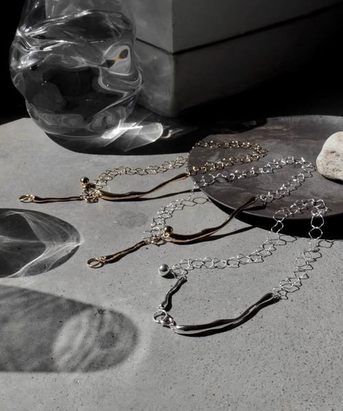 Soierie（ソワリー）の「ドリッピング ネックレス / Dripping necklace（ネックレス・レディース・シルバー/シルバー×ゴールド・FREE）」の3枚目の写真
