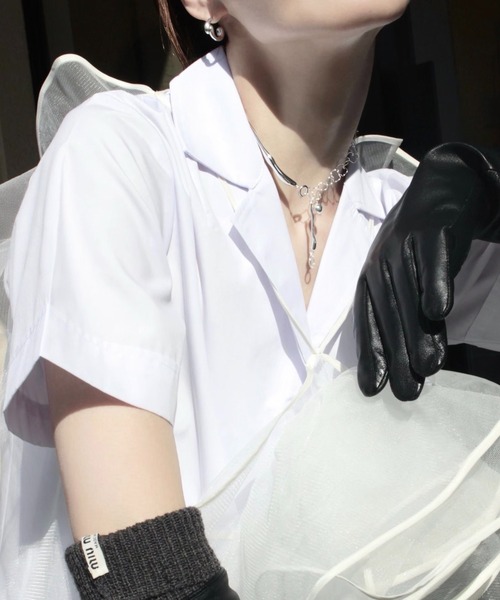 Soierie（ソワリー）の「ドリッピング ネックレス / Dripping necklace（ネックレス・レディース・シルバー/シルバー×ゴールド・FREE）」の10枚目の写真