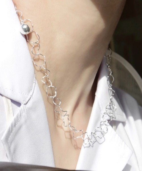 Soierie（ソワリー）の「ドリッピング ネックレス / Dripping necklace（ネックレス・レディース・シルバー/シルバー×ゴールド・FREE）」の8枚目の写真