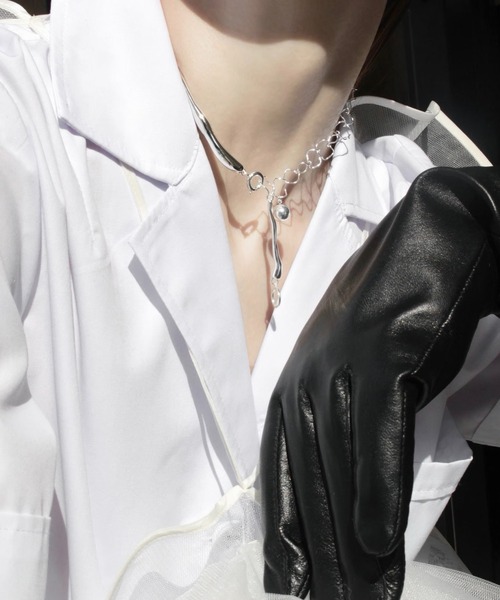 Soierie（ソワリー）の「ドリッピング ネックレス / Dripping necklace（ネックレス・レディース・シルバー/シルバー×ゴールド・FREE）」の9枚目の写真