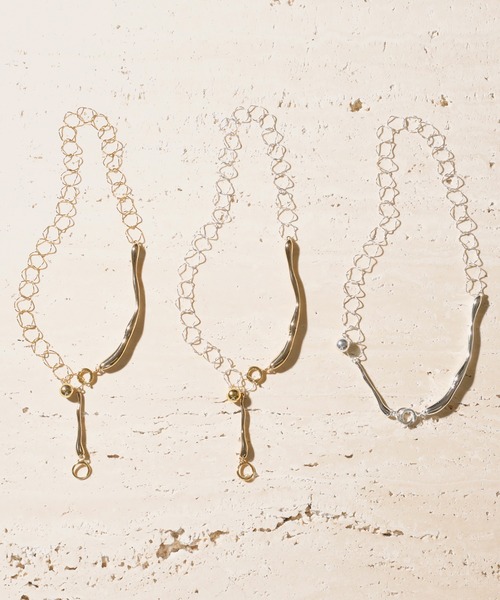 Soierie（ソワリー）の「ドリッピング ネックレス / Dripping necklace（ネックレス・レディース・シルバー/シルバー×ゴールド・FREE）」の7枚目の写真