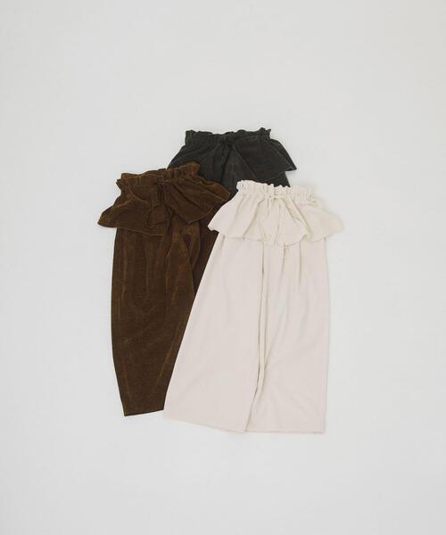 LAATO（ラート）の「wrinkle velor wide pants（その他パンツ・レディース・オフホワイト/ダークグレー/キャメル・FREE）」の11枚目の写真