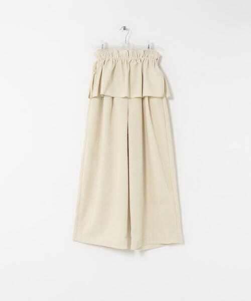 LAATO（ラート）の「wrinkle velor wide pants（その他パンツ・レディース・オフホワイト/ダークグレー/キャメル・FREE）」の13枚目の写真