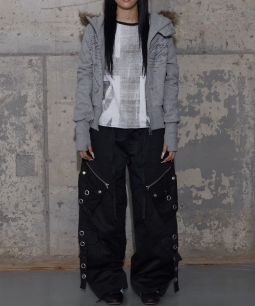 トップス FANCY CLUB/ RUTHLESS FUR HOODED ZIP-UP FANCY CLUB