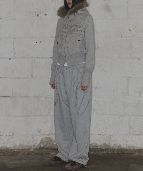 トップス FANCY CLUB/ RUTHLESS FUR HOODED ZIP-UP FANCY CLUB